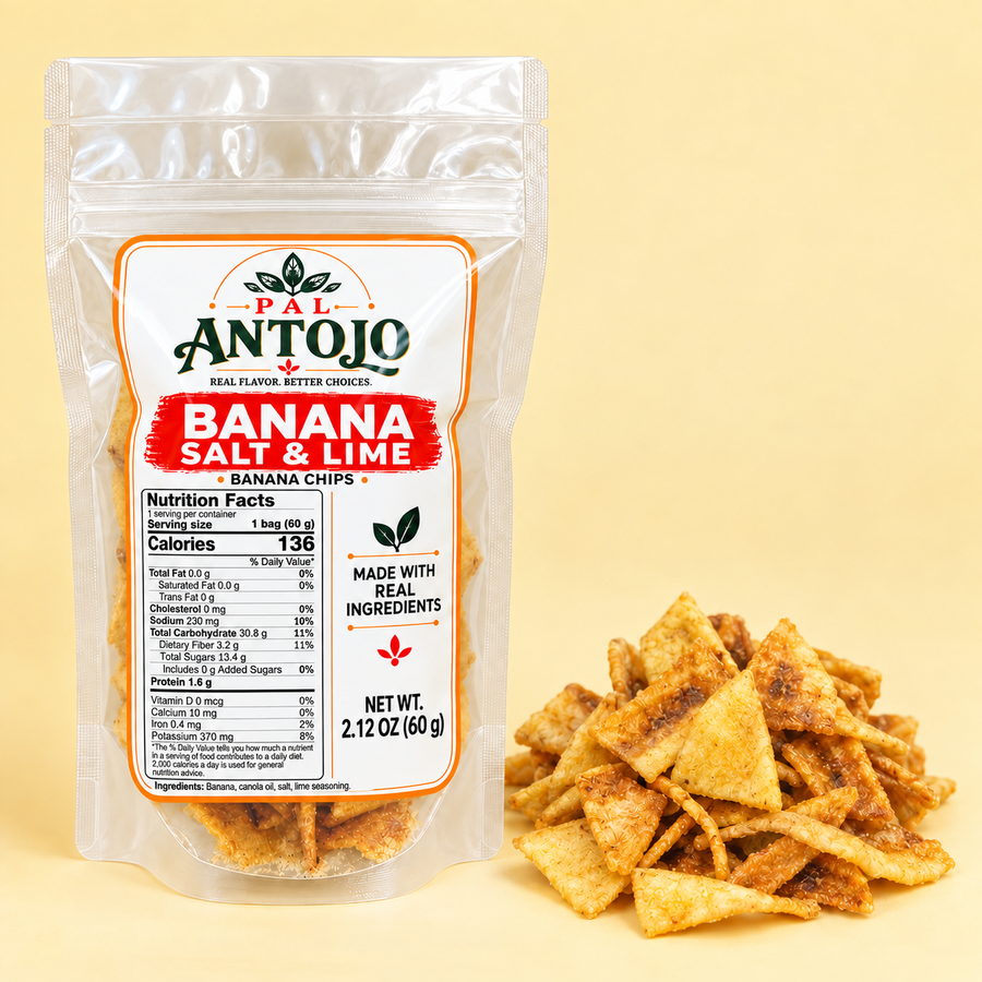 Pal Antojo Banana Salt & Lime Chips 60g