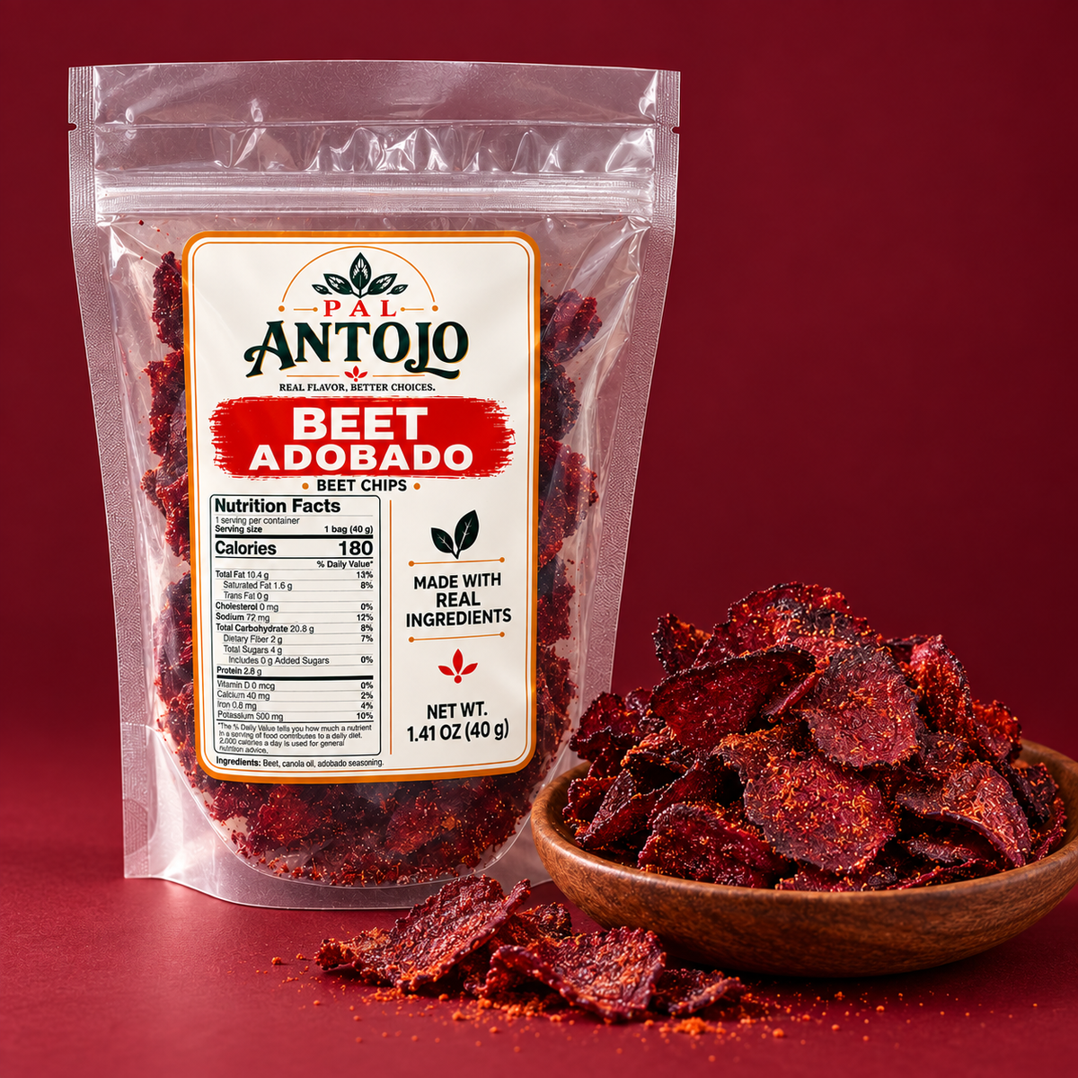 Pal Antojo Beet Adobado Chips 50g