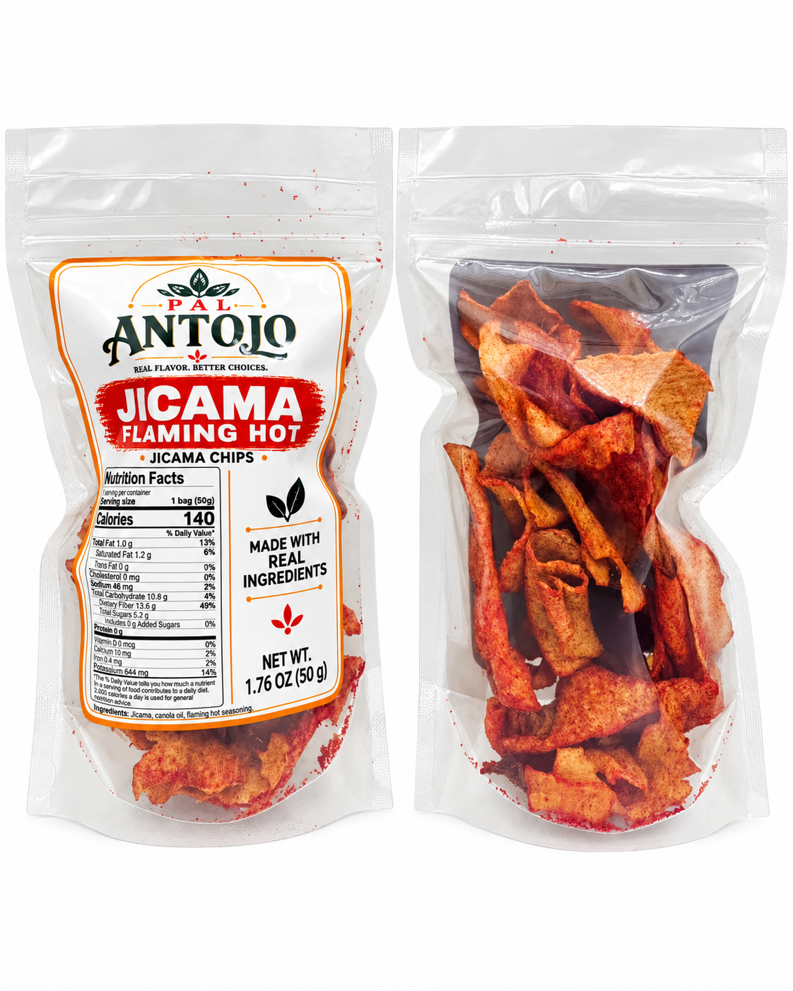 Pal Antojo Jicama Flaming Hot Chips