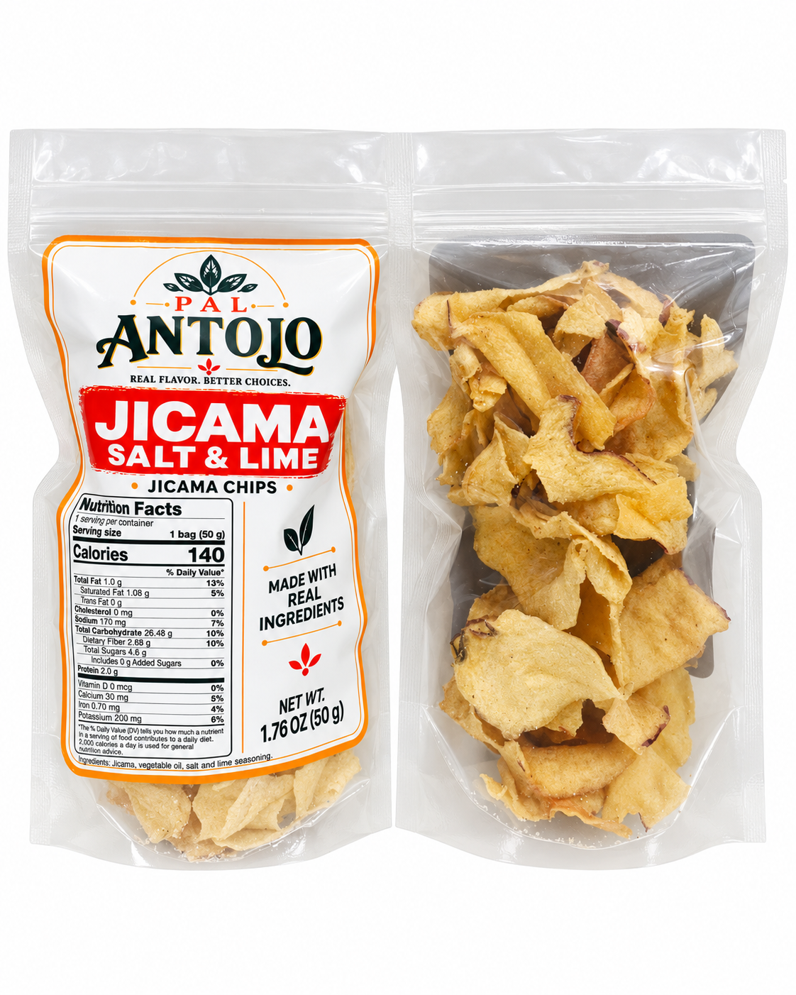 Pal Antojo Jicama Salt & Lime Chips 50g