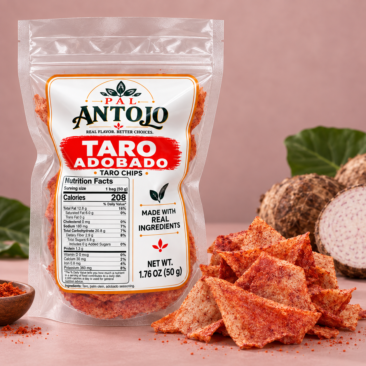 Pal Antojo Taro Adobado chips